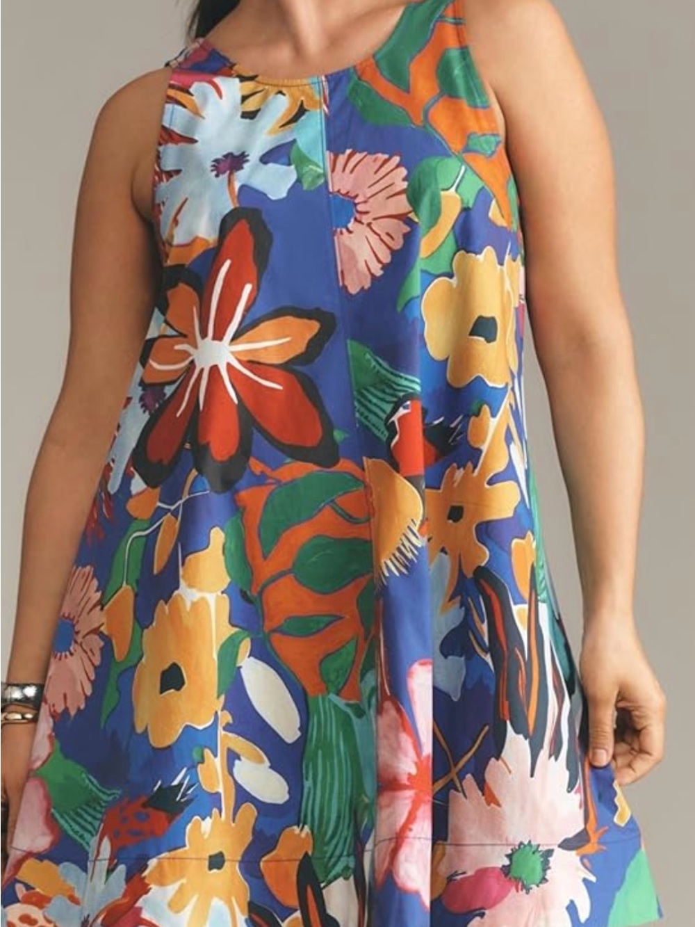 Maeve The Keiko Floral Multicolor A-Line Mini Dress size 2X